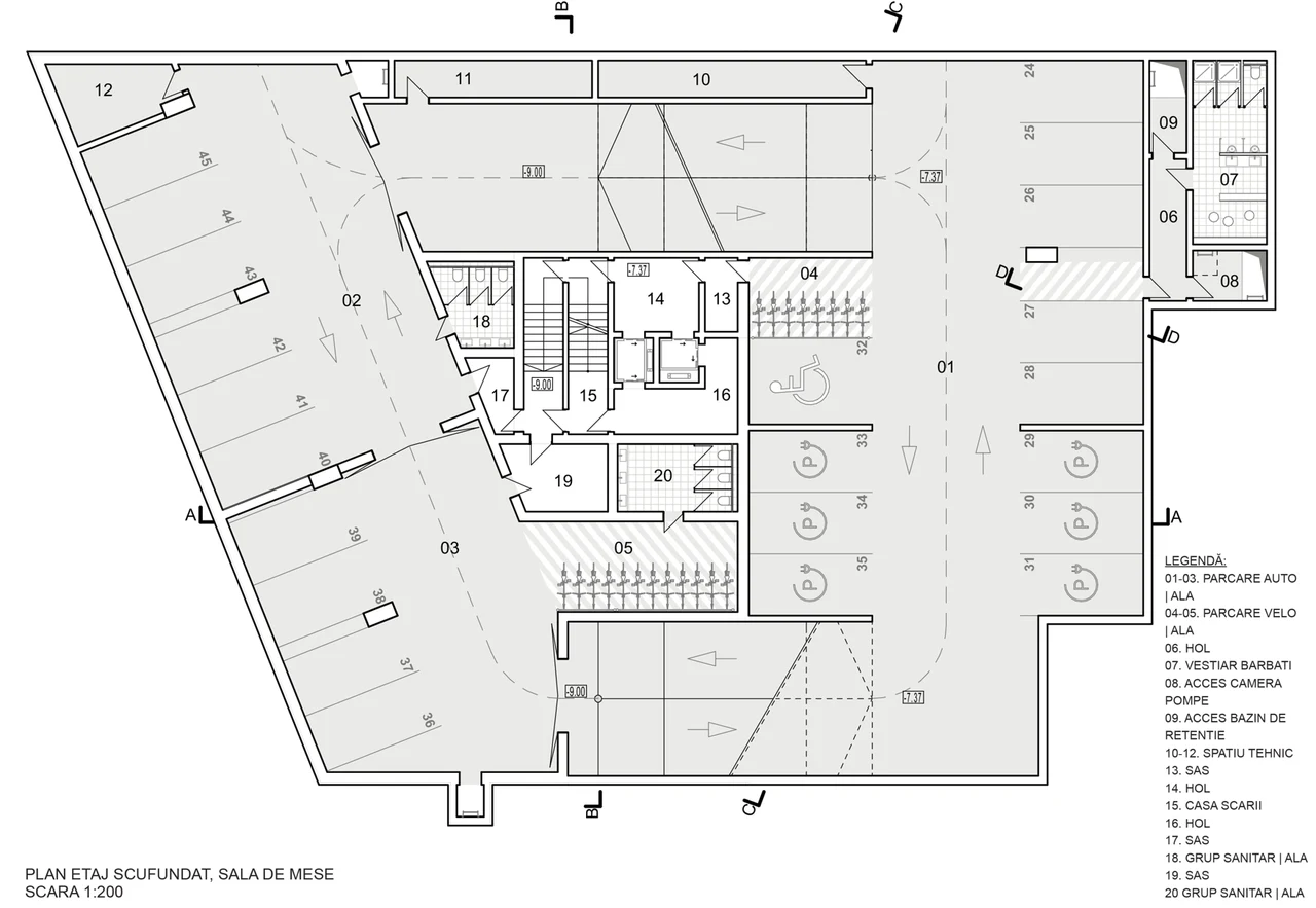 Basement level 1 plan
